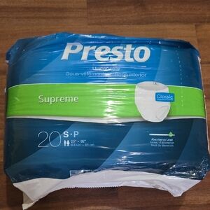 Presto Maximum Pull-Up 20 Underwear Small 25" 32" CLASSIC NEW